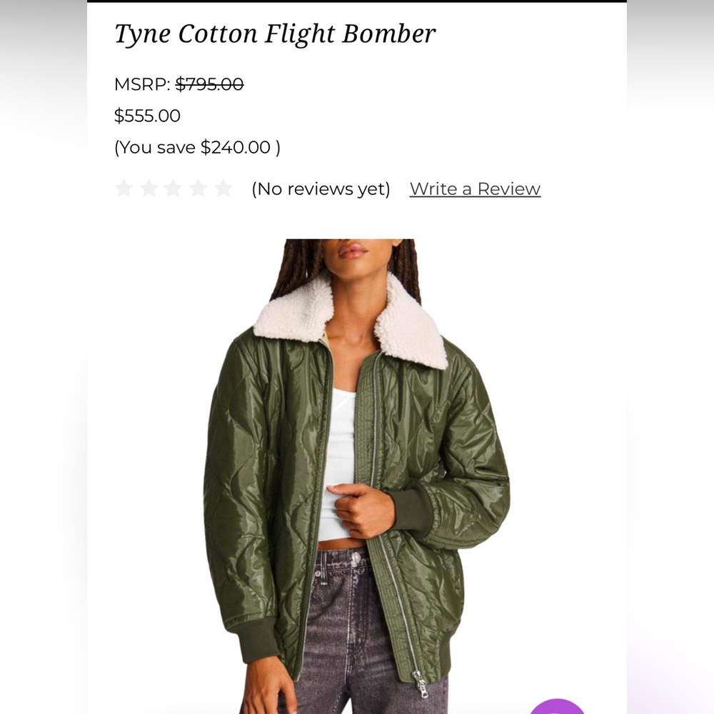 rag & bone Tyne Flight Bomber